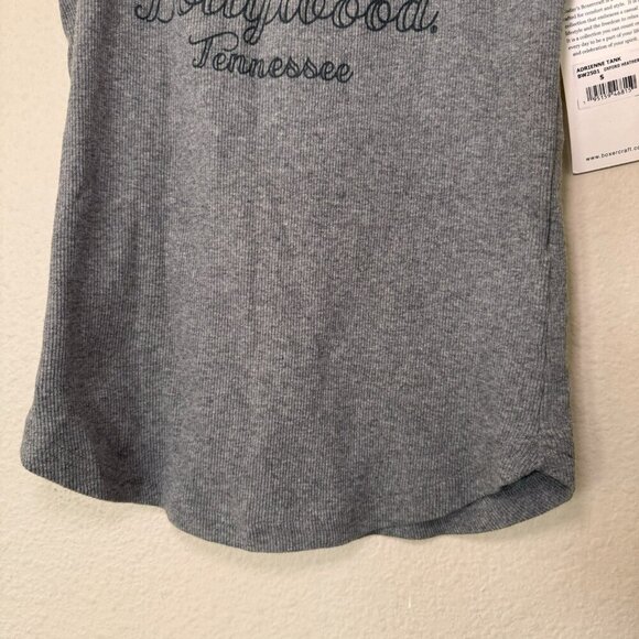 Dollywood Tennessee Ribbed Tank Top Womens Size Small Grey New - Picture 3 of 8